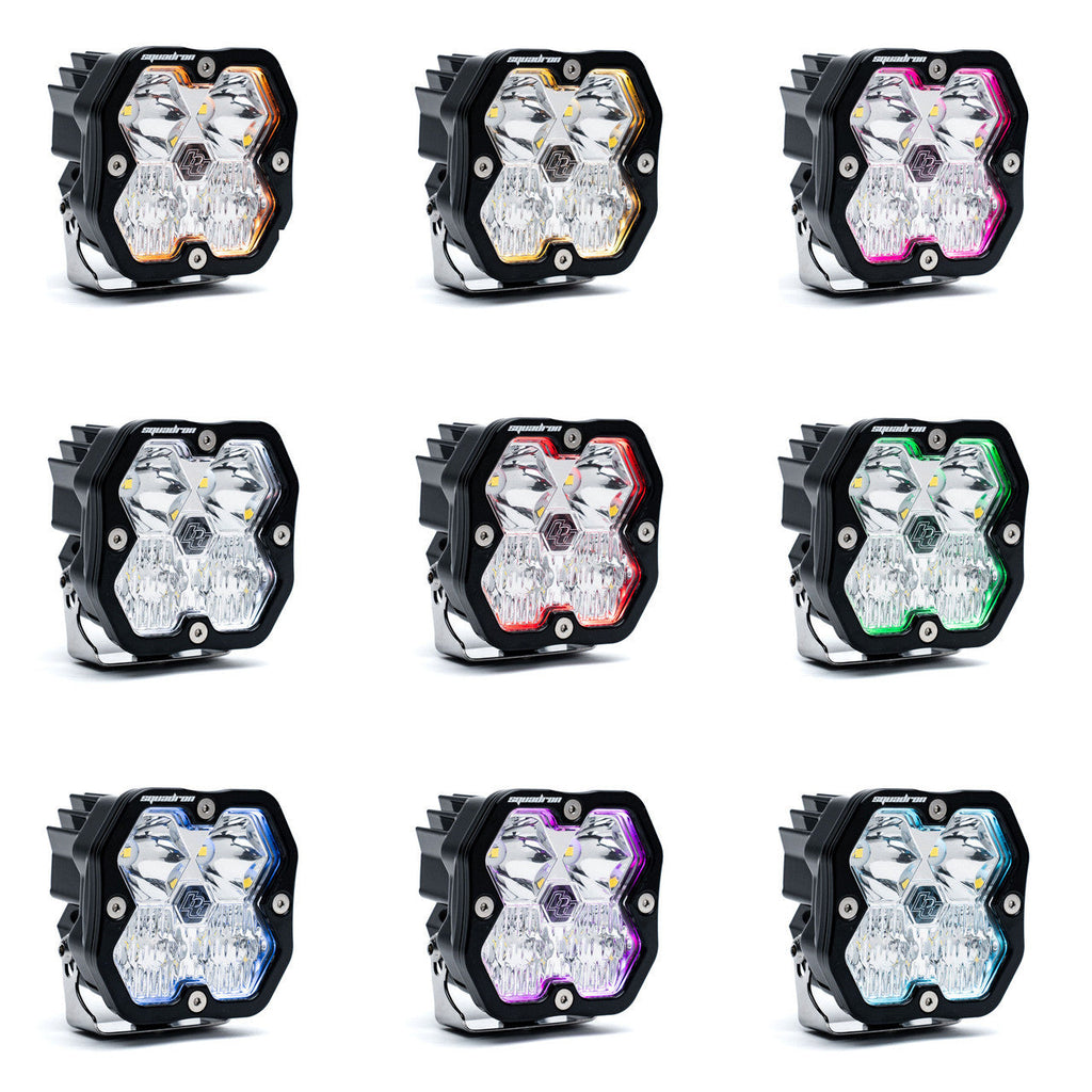 Baja Designs Squadron 2.0 Sport Black LED Auxiliary Light Pod Pair - Universal